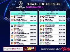 Jadwal Bola Siaran Langsung Liga Champions Malam Ini