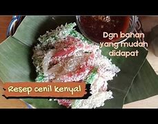 Membuat Cenil Tepung Kanji